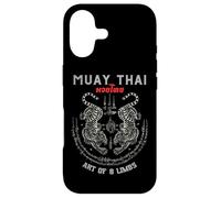 Custodia per iPhone 17 Sak Yant Twin Tiger - Muay Thai Magical Tattoo Strength