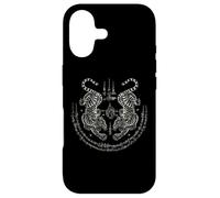 Custodia per iPhone 17 Sak Yant Twin Tiger - Muay Thai Magical Tattoo Strength