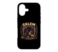 Custodia per iPhone 17 Salem University Black Cat Corvo Crest Dark Academia Magic