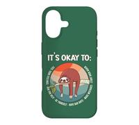 Custodia per iPhone 17 Salute mentale Carino Bradipo Salute Mentale Donne Bambini