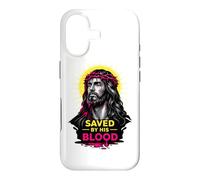 Custodia per iPhone 17 Salvato dal Suo Sangue Gesù Cristo Redenzione Moderna Fede Arte