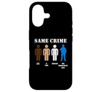 Custodia per iPhone 17 Same Crime Different Time Funny Satirical T-Shirt