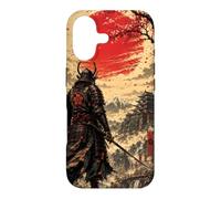Custodia per iPhone 17 Samurai all'alba sotto il sole cremisi