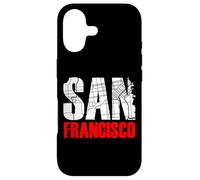 Custodia per iPhone 17 San Francisco California Graphic Map T-shirt, San Francisco