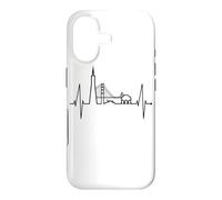 Custodia per iPhone 17 San Francisco Skyline con il Battito Cardiaco USA California