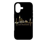 Custodia per iPhone 17 San Francisco Skyline con il Battito Cardiaco USA California