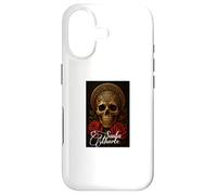 Custodia per iPhone 17 Santa Muerte - Teschio e rose rosse ornamentali