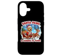 Custodia per iPhone 17 Santa Paws sta arrivando Natale Glen of Imaal Terrier Dog Fun