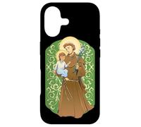 Custodia per iPhone 17 Sant'Antonio da Padova e il Cristo Bambino Carino Santo Cattolico