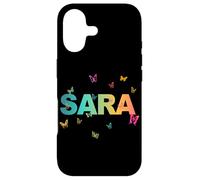 Custodia per iPhone 17 Sara - Bellissimo nome con farfallas