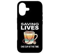 Custodia per iPhone 17 Saving Lives One Cup At The Time - Stetoscopio da infermiera