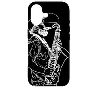 Custodia per iPhone 17 Saxofonista Schizzo Marching Band per ragazzi