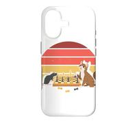 Custodia per iPhone 17 Scacchiera con tappetino per gatti