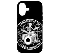 Custodia per iPhone 17 Scheletro Drummer Everything Will Kill You Funny