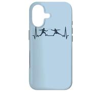 Custodia per iPhone 17 Scherma Gioco Fencer cardiogram sportiva Fencing scherma