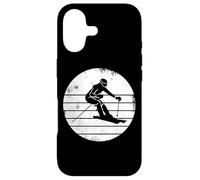 Custodia per iPhone 17 Schizzo della ragazza che scia Amante degli sport invernali