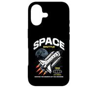Custodia per iPhone 17 Sci Fi Space Shuttle Alla ricerca dei segreti dell'universo 1990