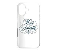 Custodia per iPhone 17 Scritta "Most Ardently Jane Austen", colore blu navy