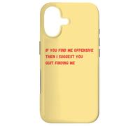 Custodia per iPhone 17 Se mi trovi offensivo, allora ti suggerisco di smettere di trovarmi