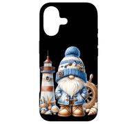 Custodia per iPhone 17 Seaside Boat Captain Gnome For Men With Lighthouse At Ocean