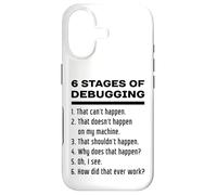 Custodia per iPhone 17 Sei fasi del debug di progettazione di sviluppo software divertente