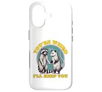 Custodia per iPhone 17 sei strano ti terrò procione opossum Valentine Days