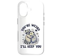 Custodia per iPhone 17 sei strano ti terrò procione opossum Valentine Days
