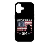 Custodia per iPhone 17 Served Like A Girl Female Veterans Day Gift
