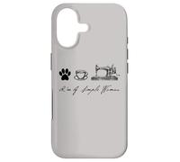 Custodia per iPhone 17 Sewer Sewing Quilter i'm a simple woman Dog Coffee Sewing
