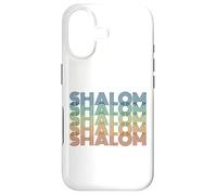 Custodia per iPhone 17 Shalom Retro, Hannukah Uomini Donne Bambini Ebraico Vacanze Ebraiche
