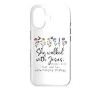 Custodia per iPhone 17 She Walked with Jesus Isaiah 41:10 Bible Verse Christian God