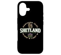 Custodia per iPhone 17 Shetland Scozia Isole del Nord Coordinate Etichetta