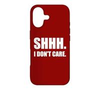 Custodia per iPhone 17 SHHH. Non mi interessa. Divertente