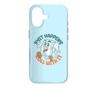 Custodia per iPhone 17 "Shit Happens Roll with It" - Funny Adult Humor