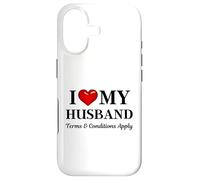 Custodia per iPhone 17 Si applicano Termini e condizioni I Love my Husband - Funny Slogan