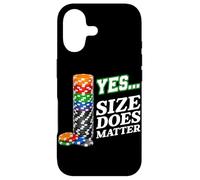 Custodia per iPhone 17 Sì La dimensione conta Divertente Poker Chips Casino Gioco d'azzardo