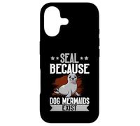Custodia per iPhone 17 Sigillo "Seal Because Dog Mermaids Exist"