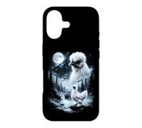 Custodia per iPhone 17 Silkie Pollo Ululando alla Luna 90's Retro