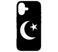 Custodia per iPhone 17 Simbolo bianco dell'Islam Crescent Moon e Star Minimalist