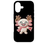 Custodia per iPhone 17 Simpatica renna Axolotl Merry Christmas Holiday