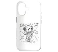 Custodia per iPhone 17 Simpatico cane astronauta esploratore spaziale cucciolo universo design