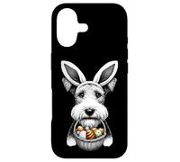 Custodia per iPhone 17 Simpatico coniglietto orecchie filo Fox Terrier cane Pasqua uovo caccia proprietario