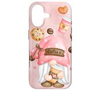 Custodia per iPhone 17 Simpatico gnomo da caffè per gli amanti dello gnomo da giardino e giardiniere