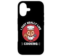 Custodia per iPhone 17 Simpatico scoiattolo I Just Really Like Cooking Kawaii Estetica