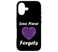 Custodia per iPhone 17 Simple purple quote alzheimer's love never forgets