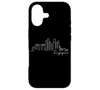 Custodia per iPhone 17 Singapore Skyline Sagoma dell'Asia Amo I Love Singapore