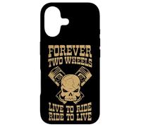 Custodia per iPhone 17 Skull & Pistons Forever Due Ruote