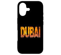 Custodia per iPhone 17 skyline dubai, burj, khalifa, grattacielo, dentro, lettere grassetto