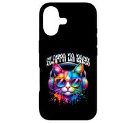 Custodia per iPhone 17 Slappa Da Bass Fun Cat indossa cuffie EDM DJ Rave Design