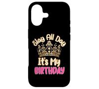 Custodia per iPhone 17 Slay All Day It's My Birthday Celebration Queen Crown Design